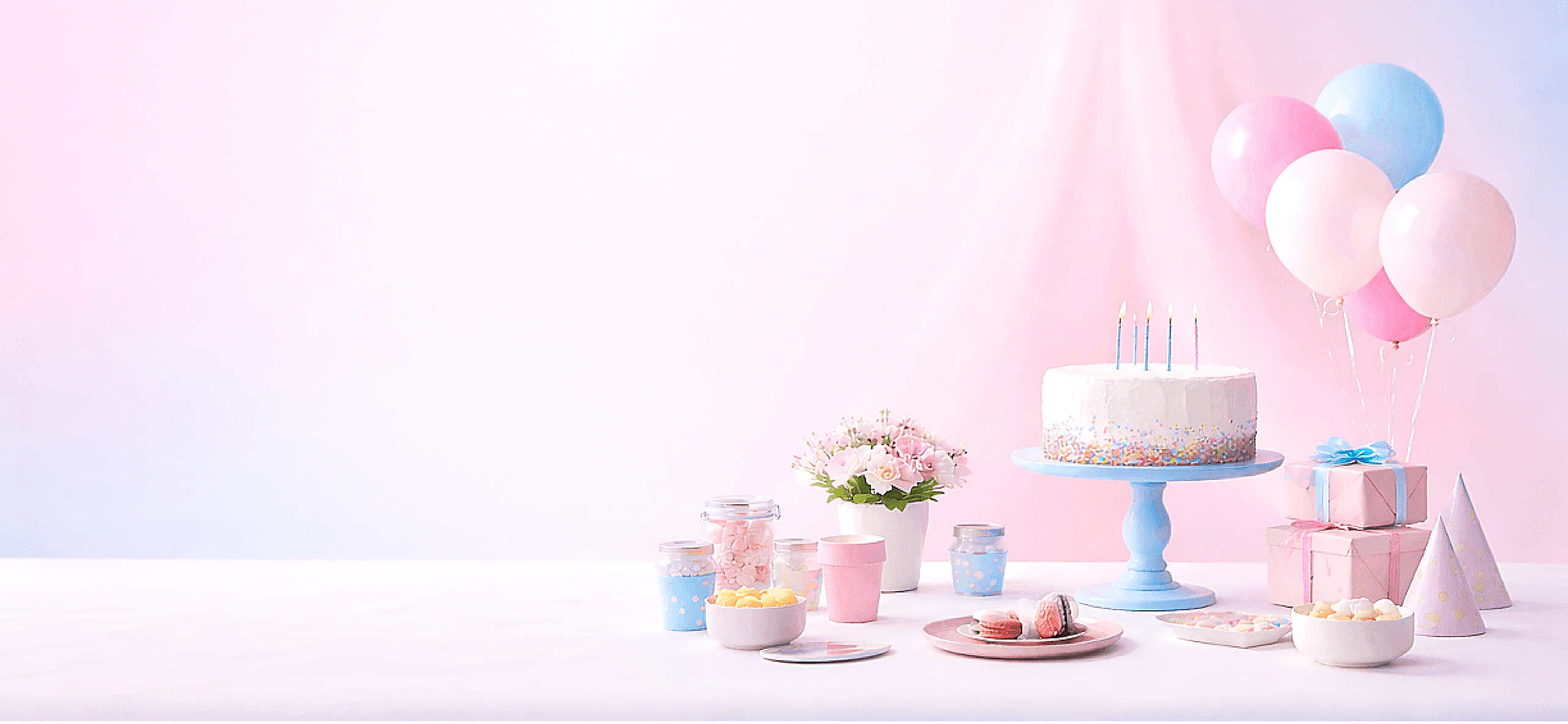 Gender Reveal Party Setup